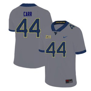 Men's West Virginia Mountaineers NCAA #44 Lanell Carr Gray Authentic Nike Stitched College Football Jersey OT15P34KQ